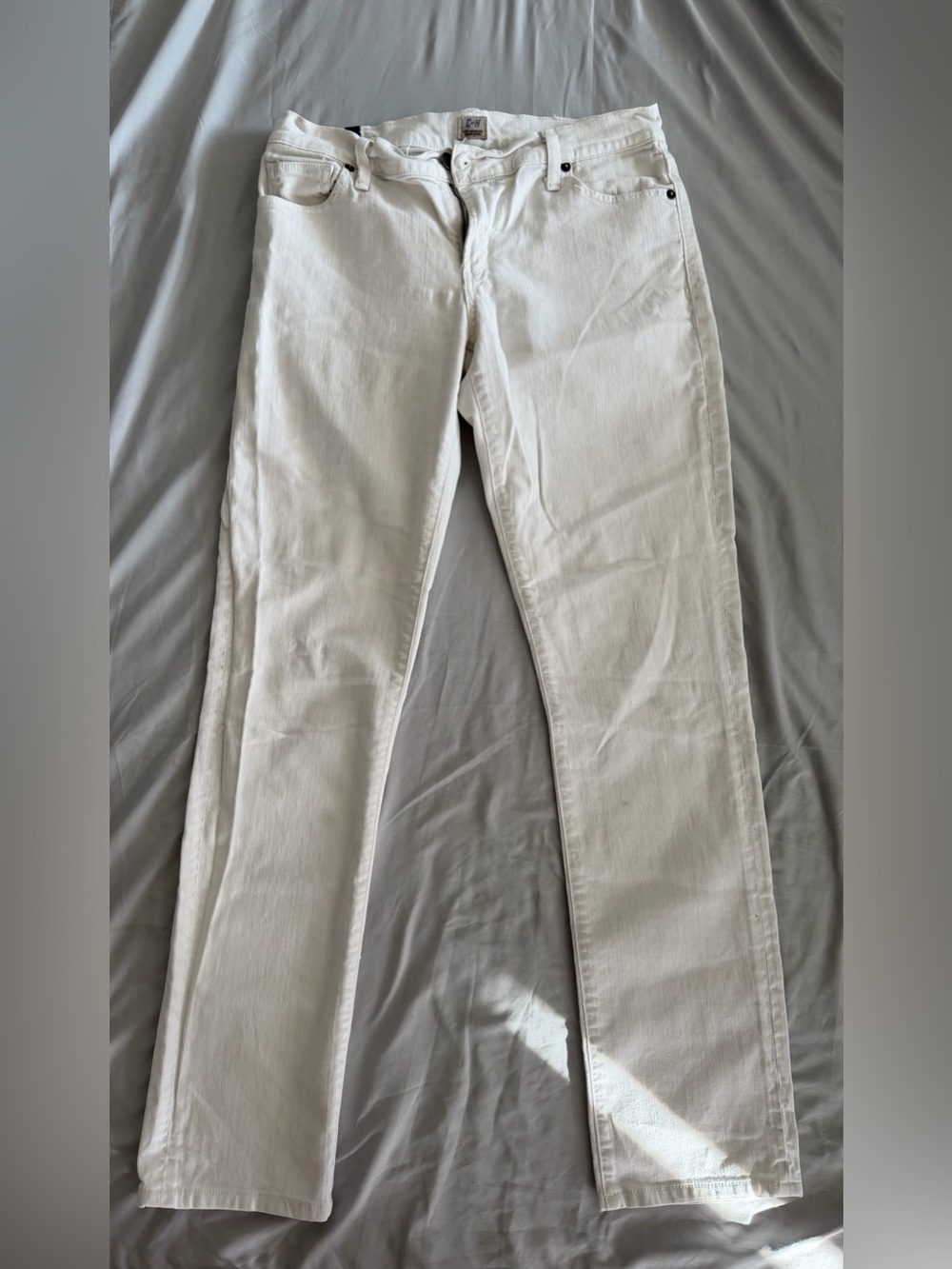 Citizens Of Humanity White low-rise straight leg Jeans